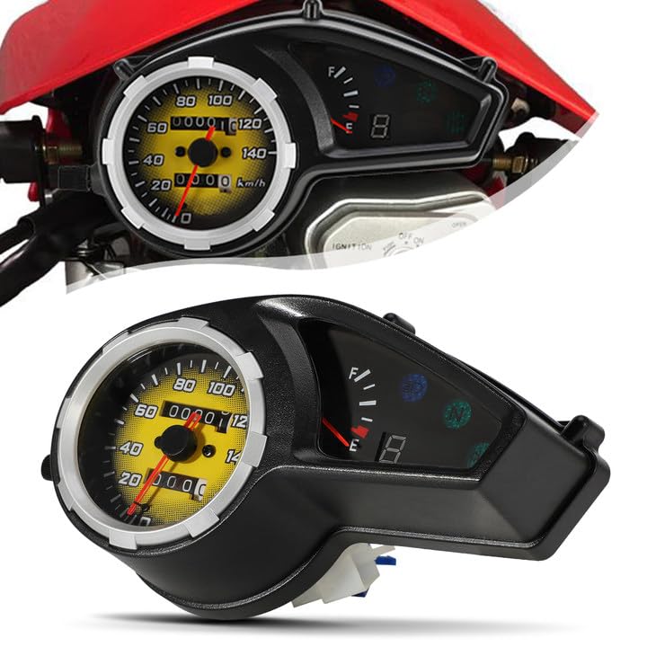 BAOUFF Speedometer Tachometer for Hawk 250,Motorcycle Odometer Fuel Gauge for Hawk250/Hawk 250cc - Image 1